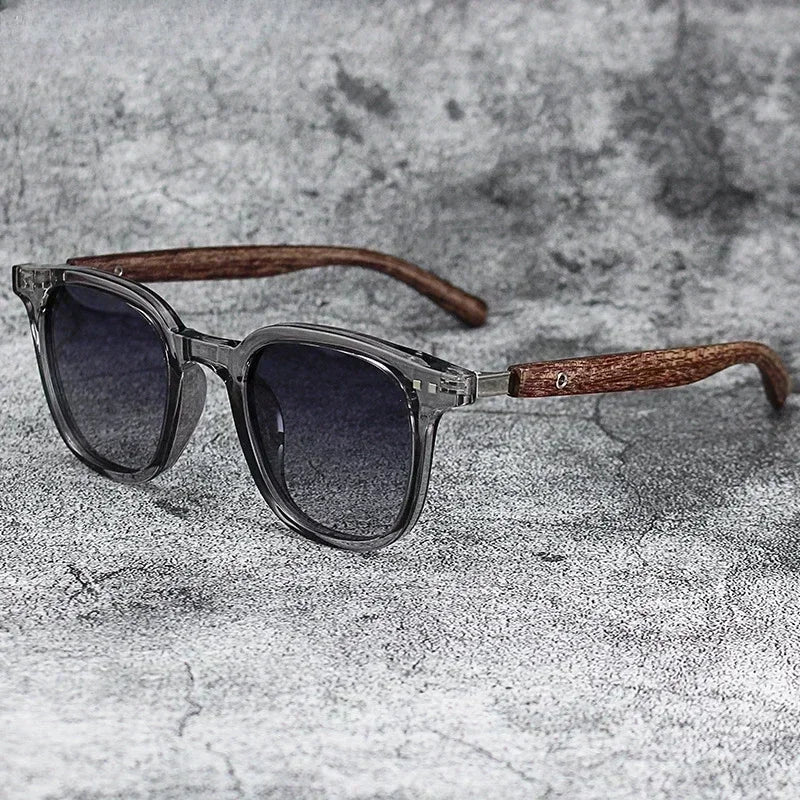 Retro wooden sunglasses for men and women, Mars polarized sunglasses, UV protection glasses, cycling, outdoor activities, street photography