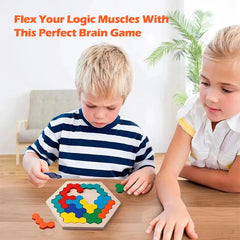 Puzzles en bois, jouets éducatifs pour enfants d'âge préscolaire, planche Tangram, jeu de Test de qi cérébral, jouets Montessori, cadeaux, 1 pièces