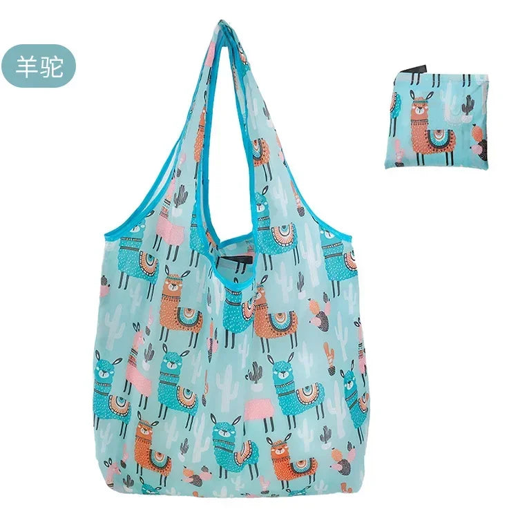 Grand Sac de Courses Réutilisable pour Femme, Fourre-Tout Pliant, Écologique, Réutilisable, Mallette d'Épicerie, Sacs à Main de Rangement