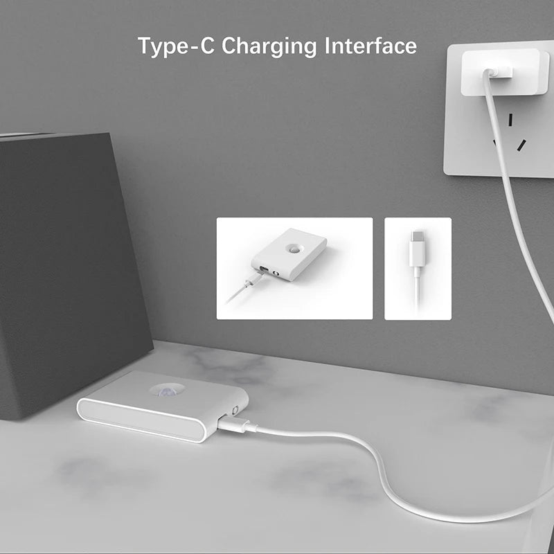Veilleuses LED à détecteur de mouvement intelligent, Protection des yeux, lampe de chevet, éclairage d'armoire pour chambre à coucher, salle de bain, couloir, Camping
