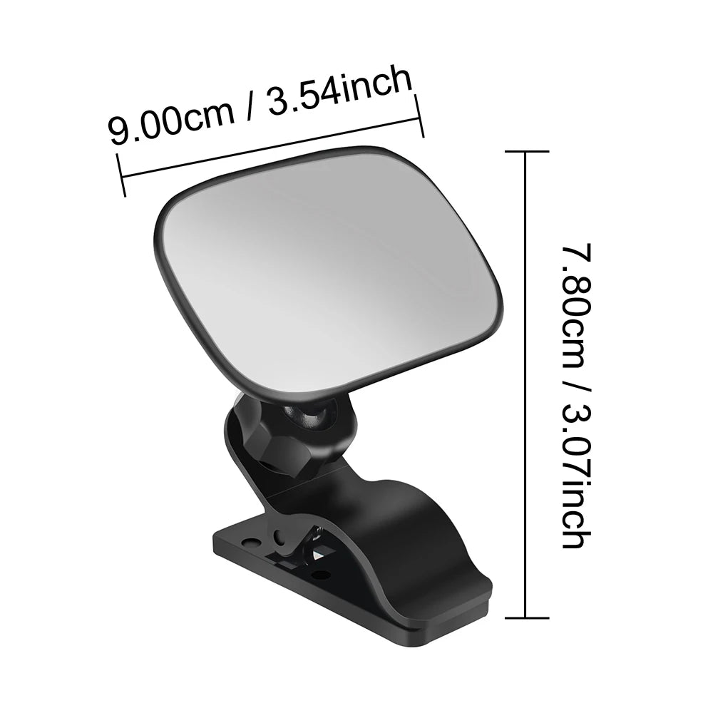 Miroir de sécurité intérieur de voiture pour bébé, avec Clip, rétroviseur de maquillage, pince arrière de siège, ornement automobile, accessoires automobiles