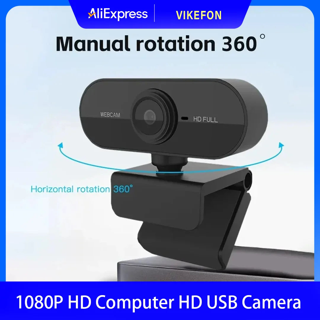 Caméra 1080P HD ordinateur HD USB caméra intégré Microphone USB caméra réseau caméra Web pour le travail avec trépied de Microphone