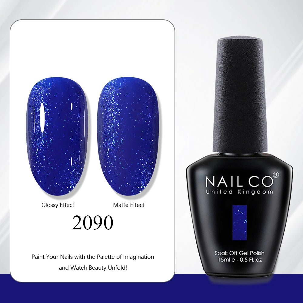 NAILCO 15ml Vernis à ongles Gel Vernis Semi Permanent UV Gel Vernis manucure Vernis Nail Art Nude Gel Poliish