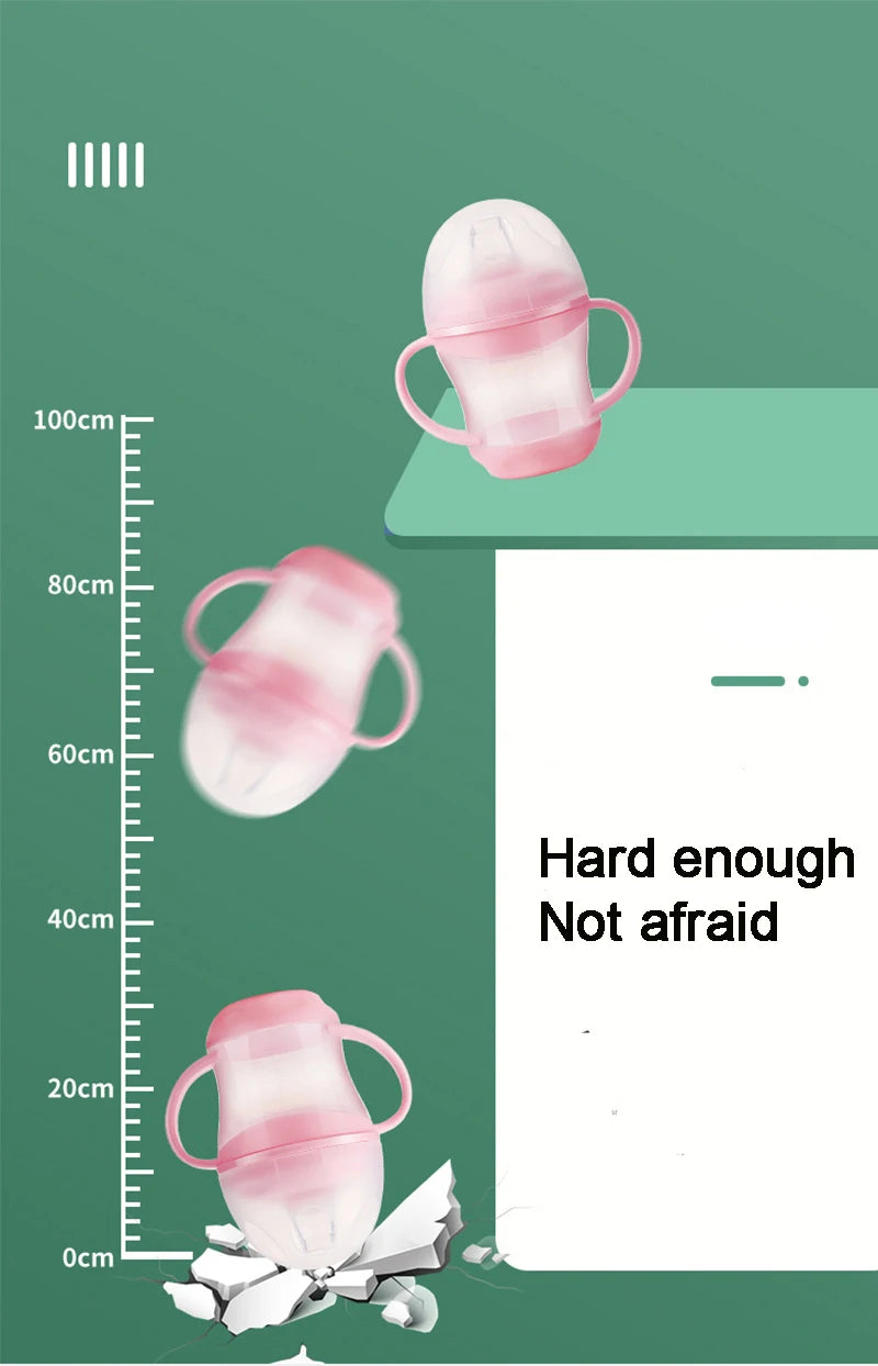Bouteille d'eau pour enfants, bouteilles d'eau étanches, tasses portables d'extérieur pour enfants, tasses d'entraînement pour nourrissons avec poignée