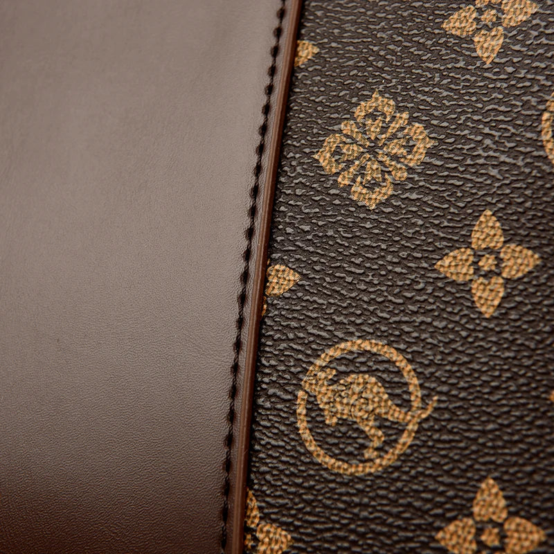 Sac à main de luxe imprimé grande capacité en cuir souple pour femmes, sac à bandoulière de loisirs de styliste pour dames
