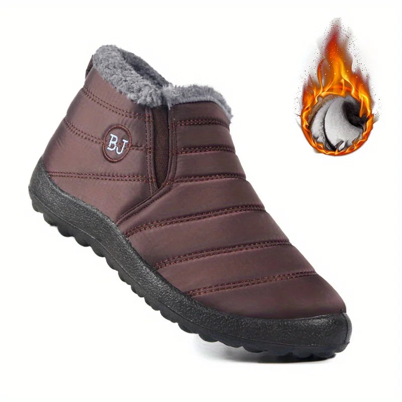 Chaussures de neige chaudes imperméables et antidérapantes pour femmes, chaussures de randonnée basses confortables