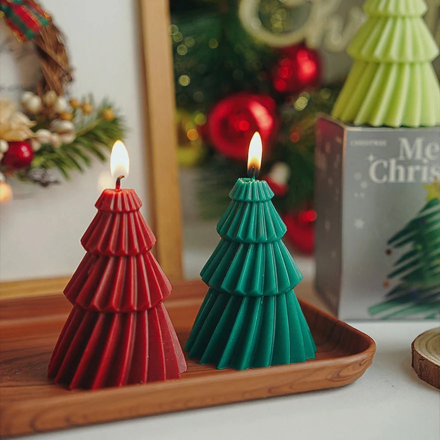 Bougies parfumées pour arbre de Noël fabriquées à la main |   Ornement festif créatif et cadeau parfait pour les amateurs de Noël |   Décor parfumé de qualité supérieure
