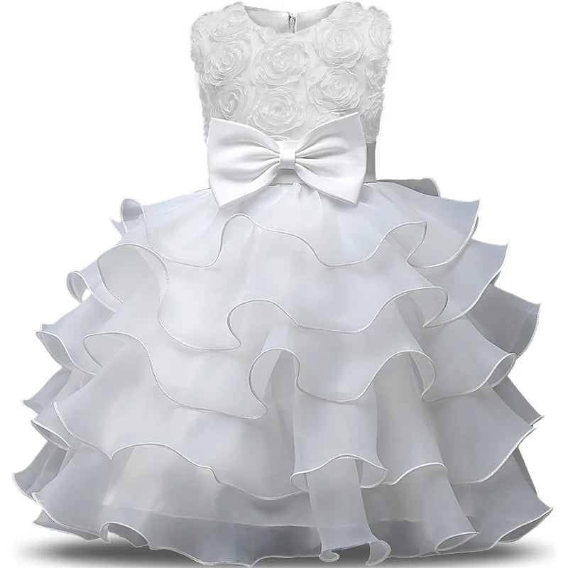 Robe de demoiselle d'honneur pour mariage, tenues d'anniversaire pour bébés filles de 2 à 8 ans, robes de première Communion pour enfants, vêtements de fête pour enfants