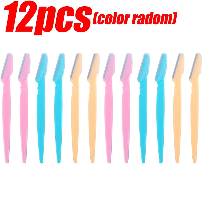 Lame de tondeuse à sourcils pour femmes, rasoir de sécurité pour le visage, couteau façonnant les sourcils, épilation Portable, coupe-épilation, grattoir de maquillage
