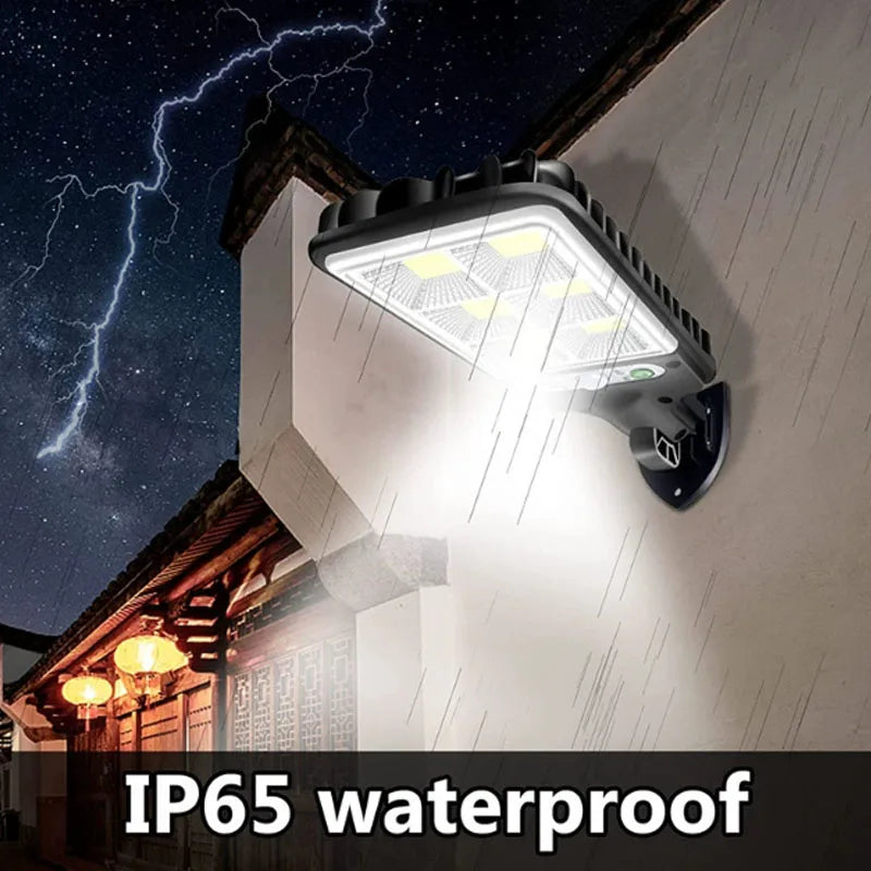 Outdoor LED lights, waterproof lights with motion sensors and remote-controlled induction lights for garden, patio, and garage lighting