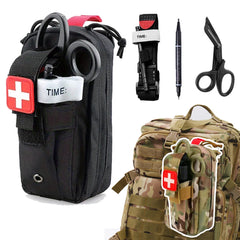 Trousse de premiers secours professionnelle, garrot de sauvetage médical, pochette EDC, outil de survie Molle pour Camping en plein air randonnée d'urgence