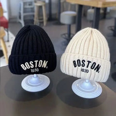 Chapeau de Protection en Laine pour Bébé, Épais et Chaud, Version Coréenne, Cadeau d'Hiver pour Enfant