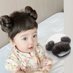 Perruque de bébé frange bandeau accessoires de cheveux pour enfants premier anniversaire de bébé photographie style accessoires de cheveux cadeau
