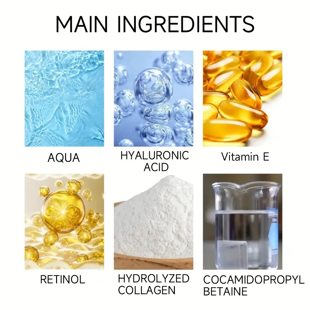 Crème hydratante au collagène pour hommes au rétinol et vitamines, réparation Anti-rides, estompe les ridules, soin du visage à l'acide hyaluronique
