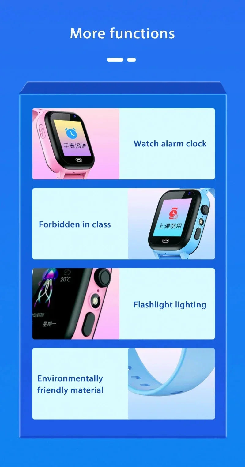 Xiaomi enfants 4G montre intelligente GPS localisation appel vidéo carte Sim SOS enfant montre intelligente caméra étanche mise à niveau montre pour garçons filles