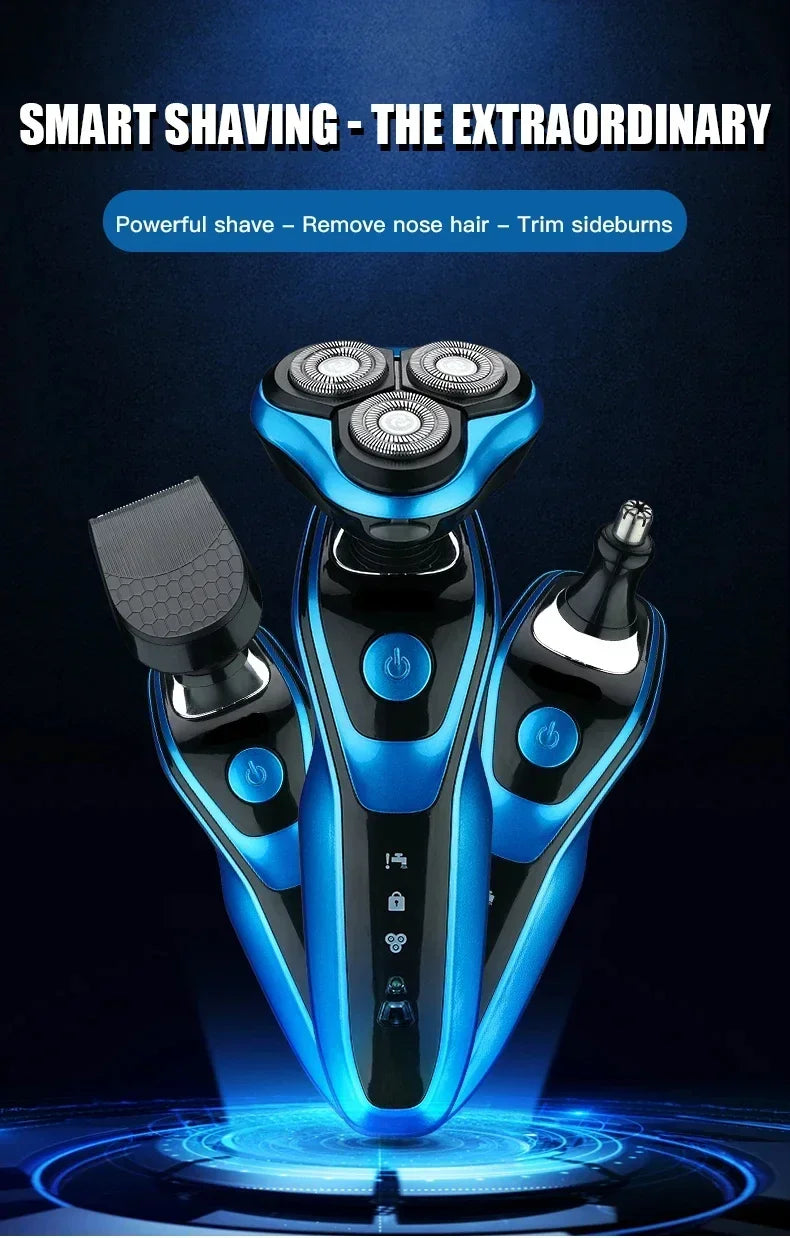Xiaomi 5320s rasoir électrique 4D pour hommes tondeuse à cheveux électrique USB Rechargeable tondeuse à cheveux professionnelle coupe-cheveux humide sec