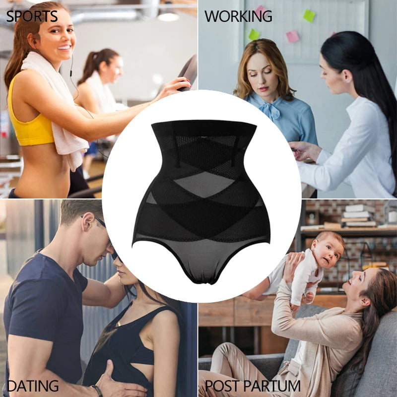 Sexy corps croisé Shaper taille haute culottes femmes sous-vêtements ceinture ventre contrôle formateur Shapewear sous-vêtements amincissants