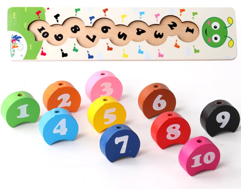 Jouets de laçage en bois pour les tout-petits, Puzzle, activités préscolaires, motricité Fine, jeux éducatifs précoces pour enfants