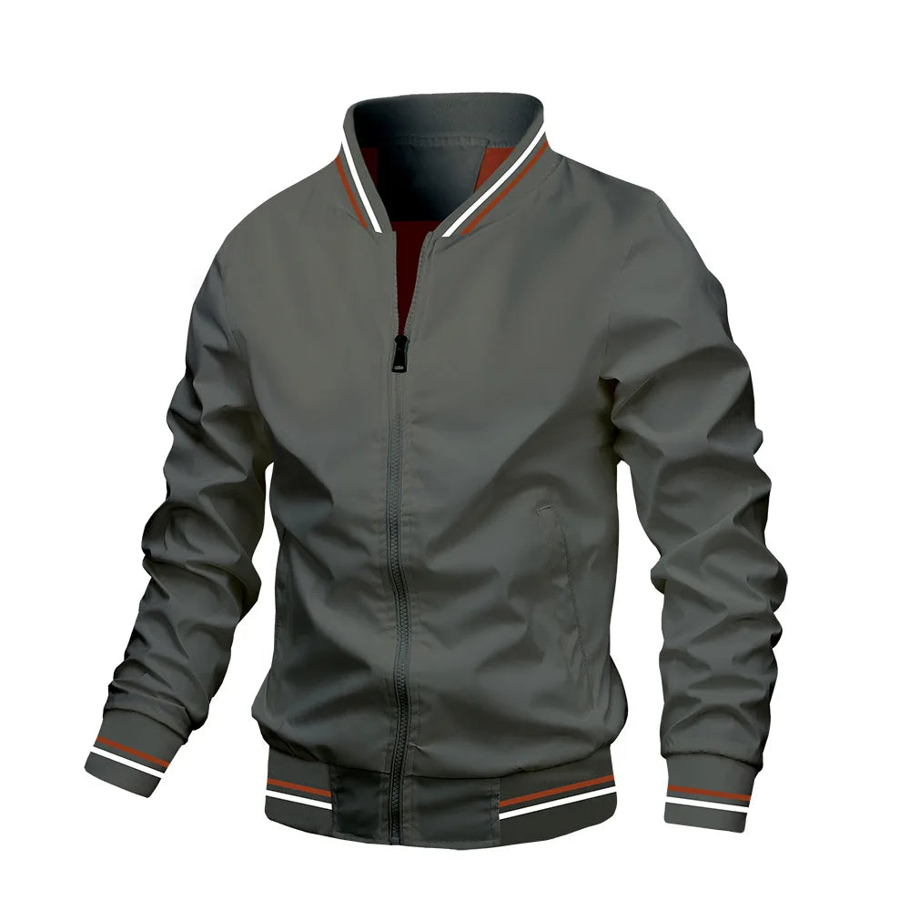 Veste de sport décontractée pour hommes, automne, hiver, Europe et États-Unis, manteau tendance de la mode, veste de sport, nouveau