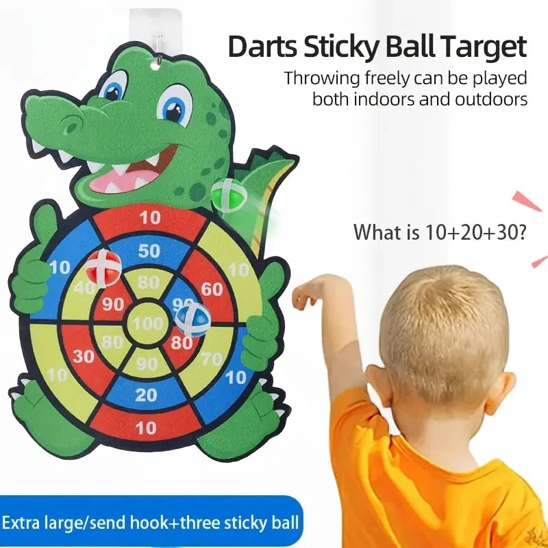 Jeux éducatifs jeu de fléchettes bébé jouet Stickey balle fléchette Sports d'intérieur enfant jeux Montessori pour enfants de 3 à 12 ans