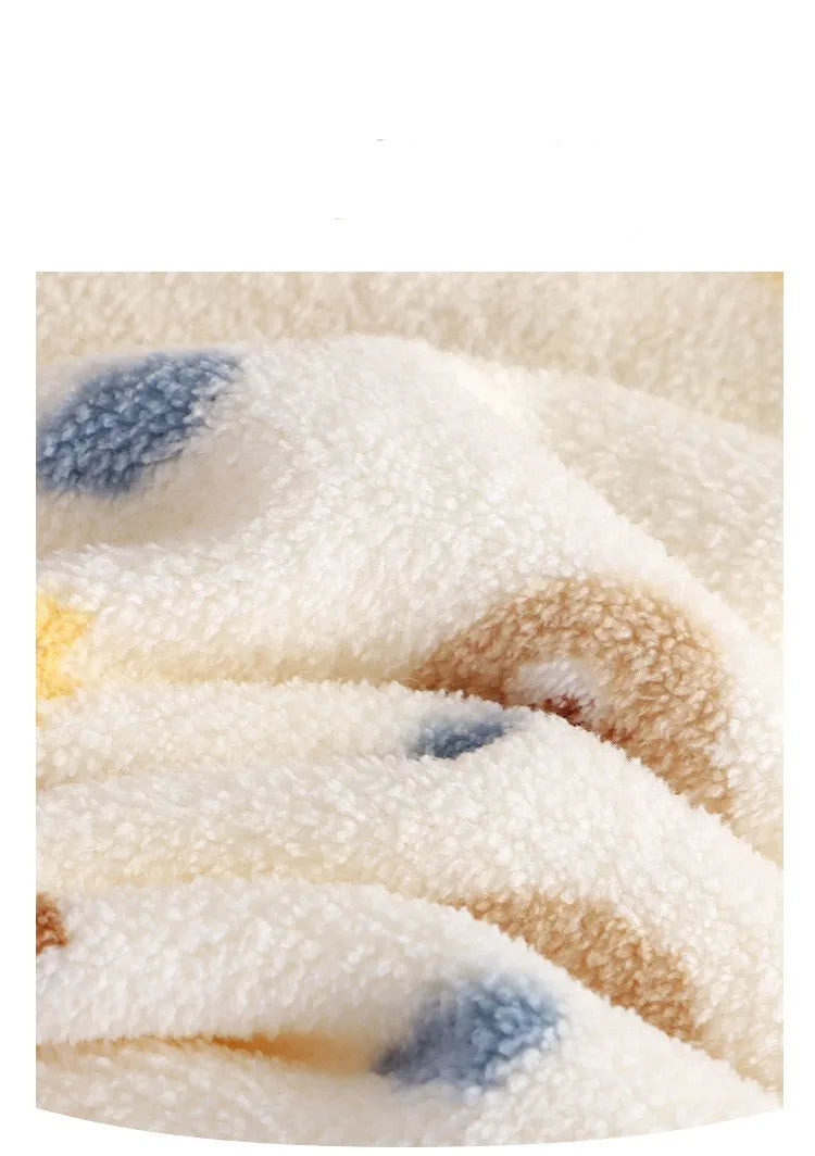 Ensemble épais en velours pour bébés, vêtements de maison pour enfants, dessin animé, secouant et brossé, automne et hiver