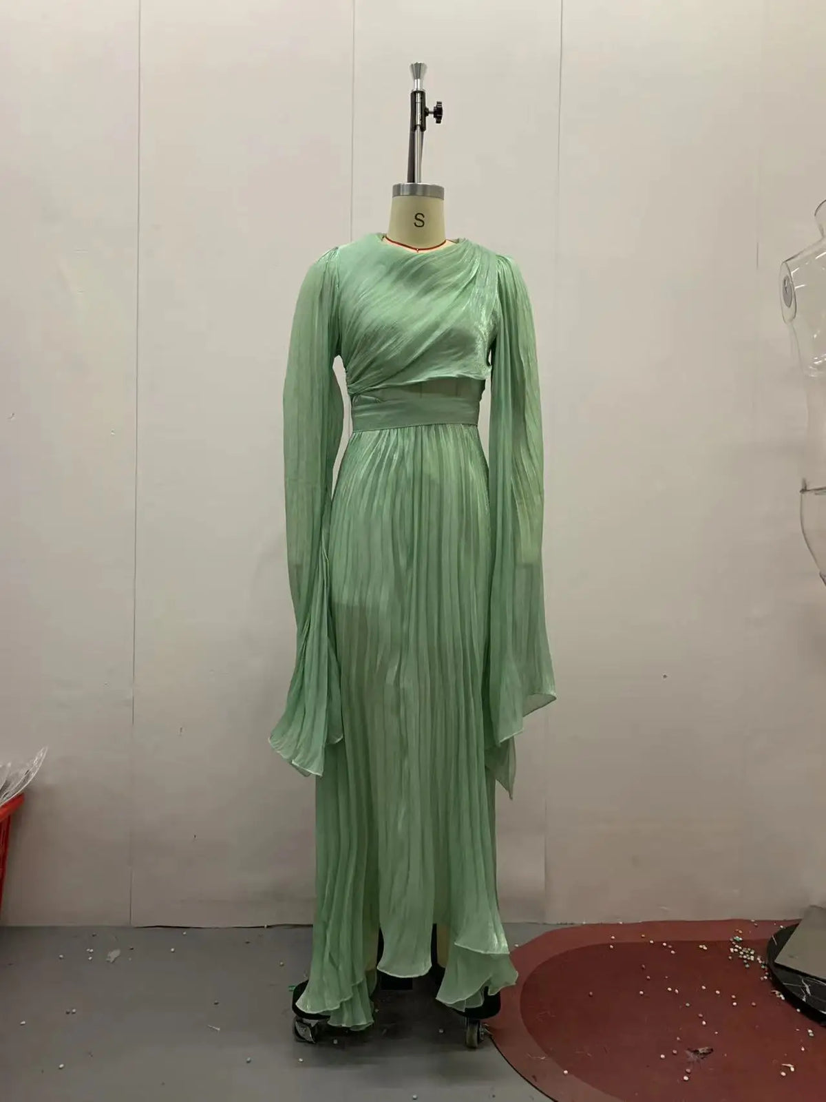 Women's Muslim Jalabiya-Abaya, Pleated Evening Dress, Educational Long Dress, Ramadan Abayas, Arabic Caftan, Morocco, Dubai, Islam
