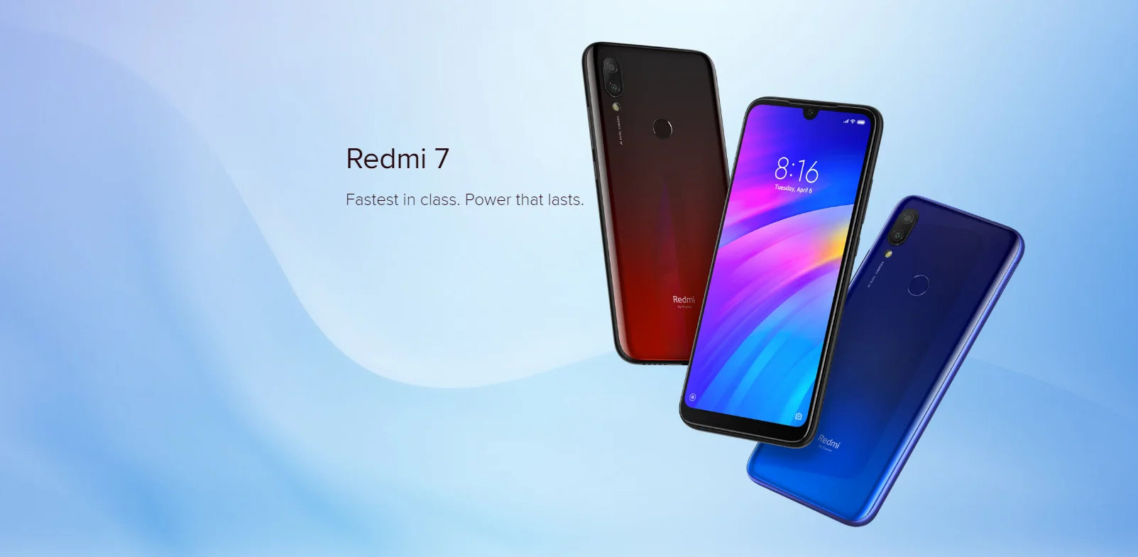 Firmware mondial Xiaomi Redmi 7 smartphone double SIM Solt téléphone portable Android e double caméra téléphone utilisé