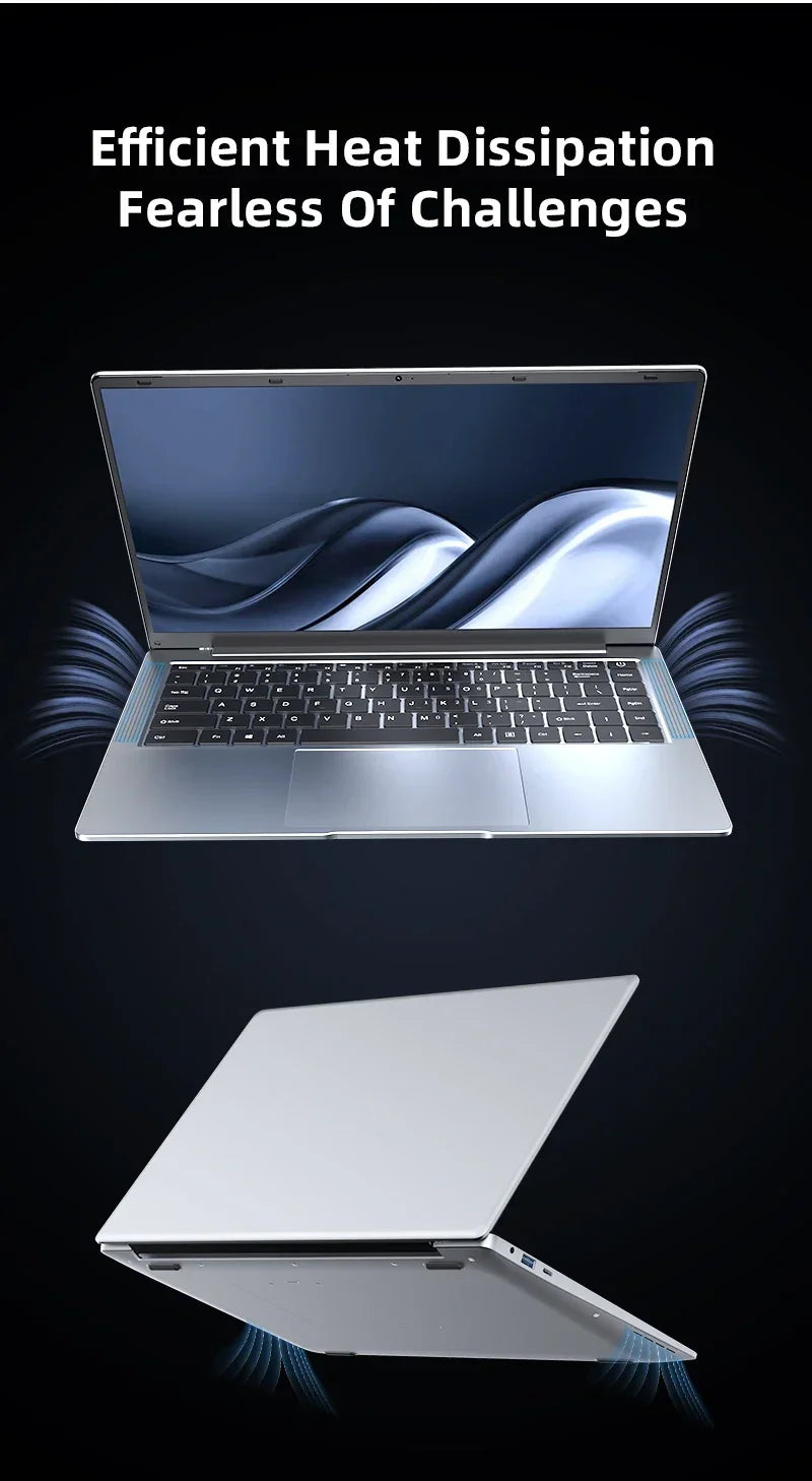 Ordinateur Portable de bureau 14.1 "12GB RAM 1 to 2 to SSD Windows 11 ordinateur Portable apprendre les loisirs divertissement ordinateurs portables
