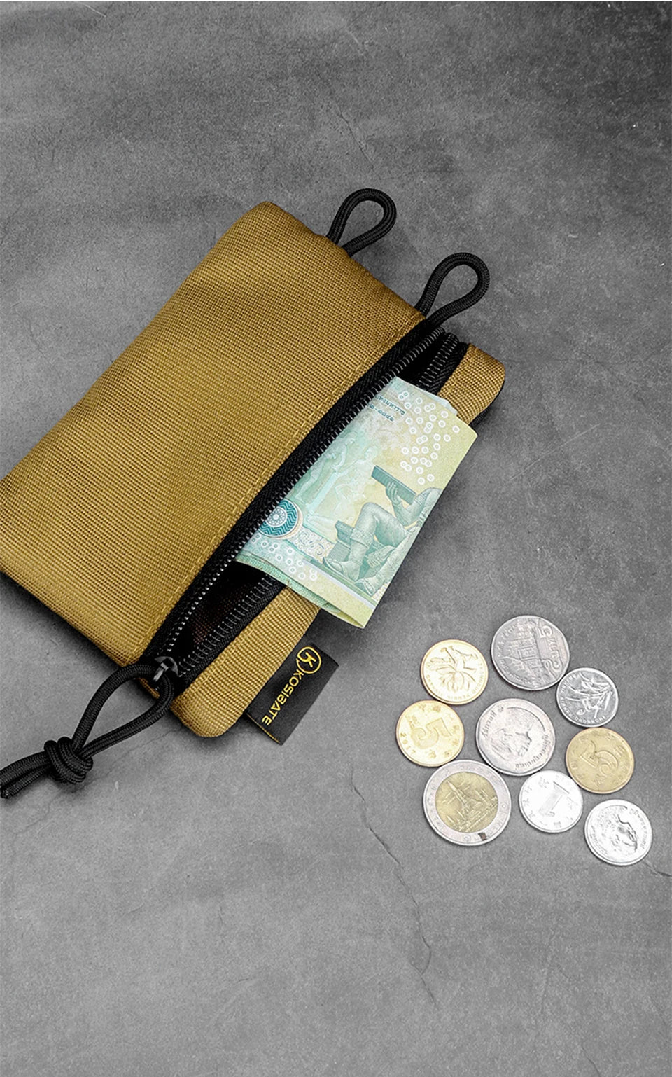 Sac tactique EDC sac portefeuille mini sac de taille clé de carte avec sac de taille camping, randonnée, chasse, pêche, porte-monnaie en plein air