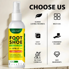 Spray désodorisant pour chaussures de pied, 100ml, parfum de citron, odeur de choc, élimination des déodorants Nemesis, antibactérien, rafraîchissant, désodorisant
