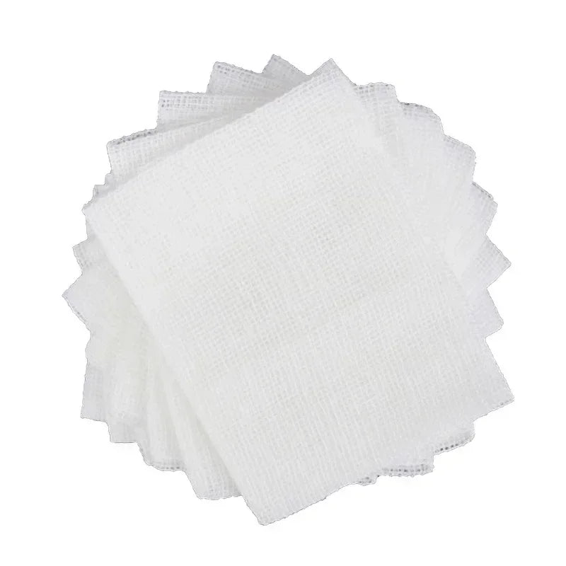 Tampon de gaze médicale en coton imperméable, fournitures de soins pour plaies, premiers soins, 5x7cm, 6x8cm, 8x10cm, 10 pièces par sac