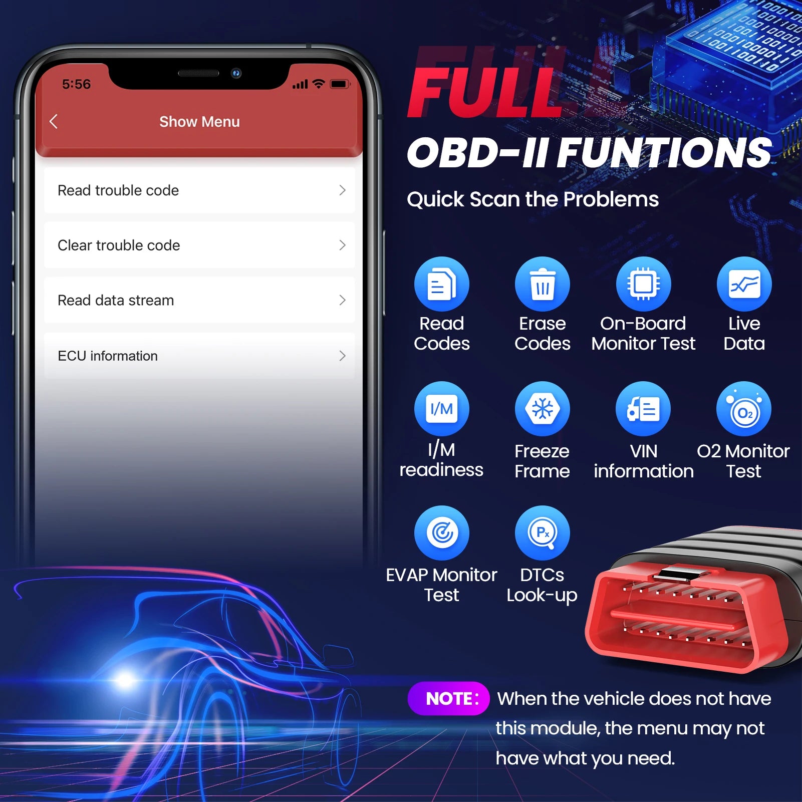 THINKCAR THINKDIAG MINI Auto OBD2 Bluetooth Scanner Full System Diagnostic Tool for All Cars - Free Lifetime Car Diagnostic Scan Tool
