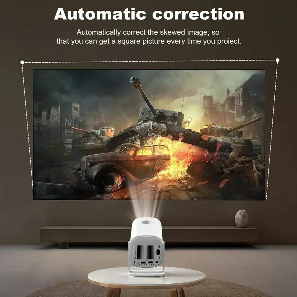 Projecteur intelligent P30 Android 11, WiFi 6, 4K, 1080P, prise en charge vidéo, système de divertissement domestique Portable natif 1280x720P