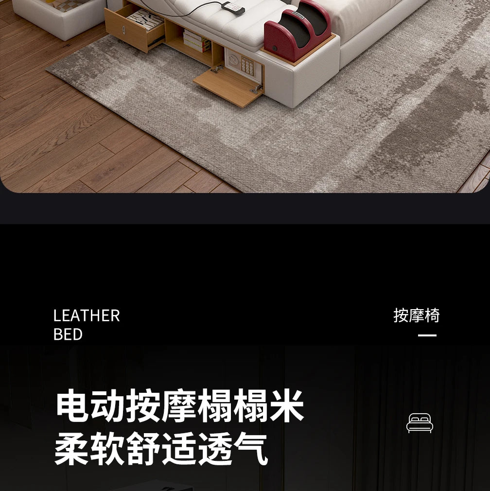 Lits minimalistes uniques lecture fantaisie King commodes de couchage lits Massage Muebles intelligents Para dortoir meubles de chambre