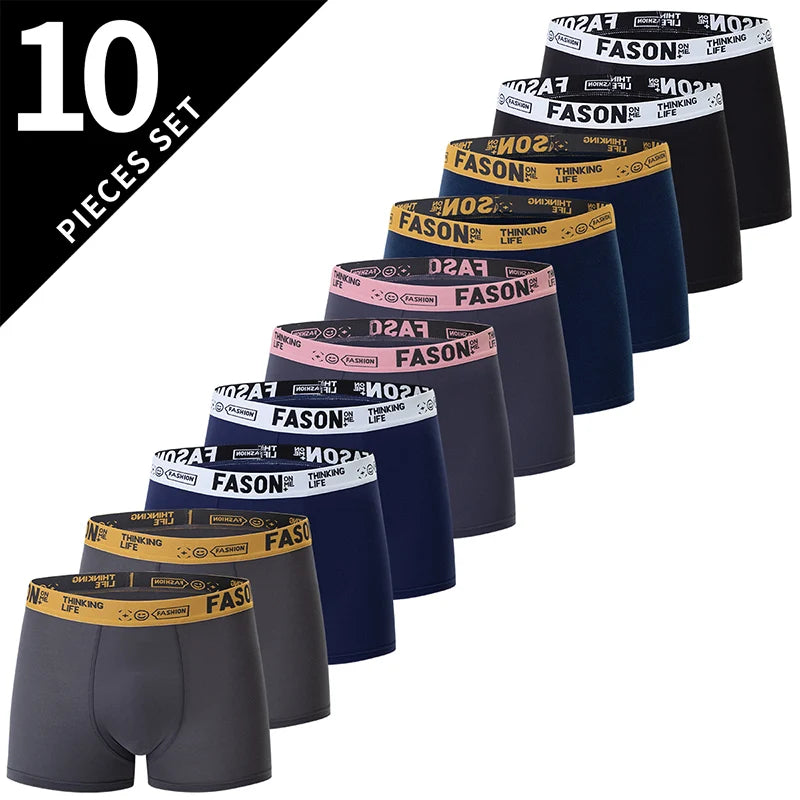 4/10 Pack adolescents à adultes Parent-enfant Boyshort Simple mode multi-tailles Shorts hommes sous-vêtements confortables taille élastique P