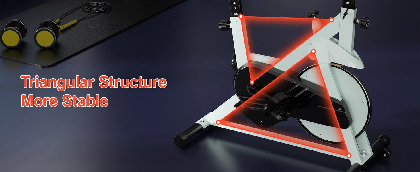 Superun Exercise Bike, 32-Level Magnetic Resistance Stationary Bike for Home, Low Noise Home Training Bike