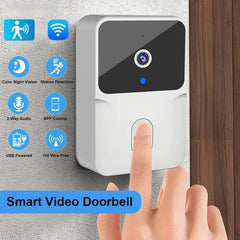 Sonnette vidéo WiFi sans fil, caméra HD, alarme IR, sécurité, maison intelligente, interphone WiFi pour la maison