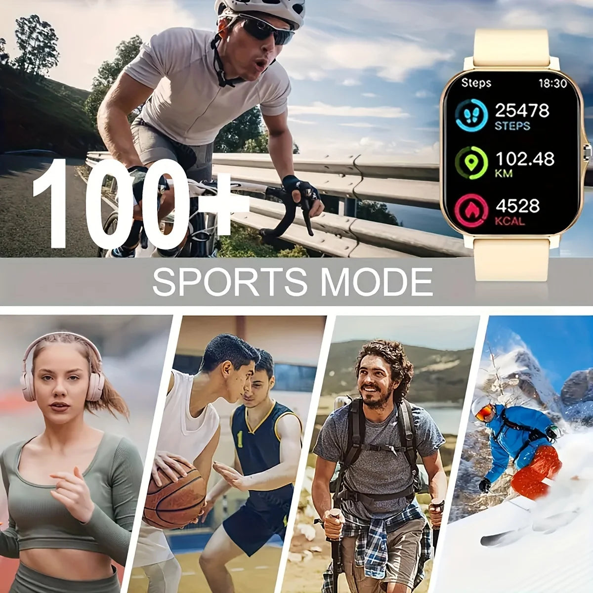 2025New mise à niveau montre intelligente pour hommes femmes 1.83 pouces écran tactile complet BT appel sport surveillance montre intelligente pour téléphone Android et IOS
