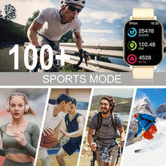 2025New mise à niveau montre intelligente pour hommes femmes 1.83 pouces écran tactile complet BT appel sport surveillance montre intelligente pour téléphone Android et IOS