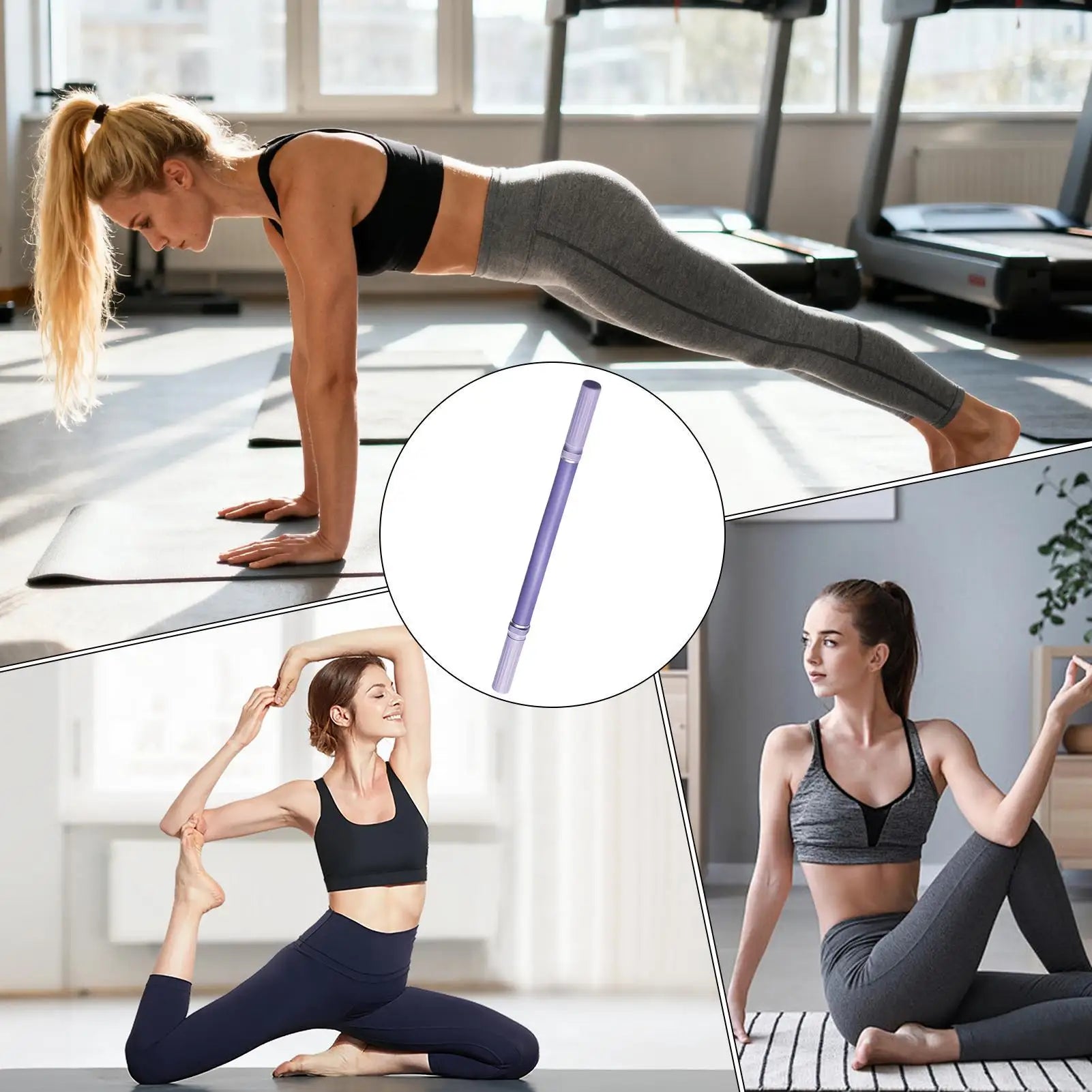 Yoga stick for body stretching, relaxation tool, roller, ergonomic training device for outdoor sports, home workout