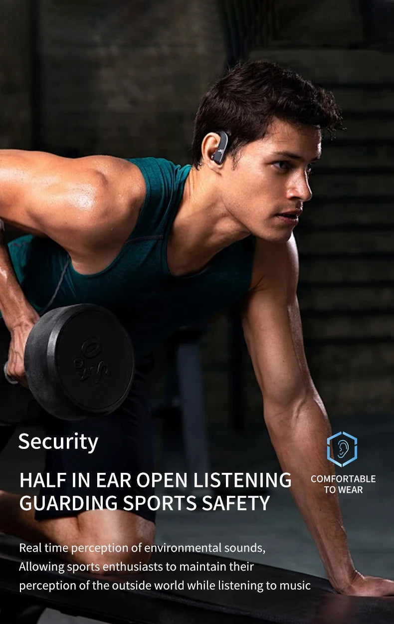 Bluetooth wireless headphones, HD sound quality, stereo, universal, touch light, high-quality mini ear tips, sweat-resistant
