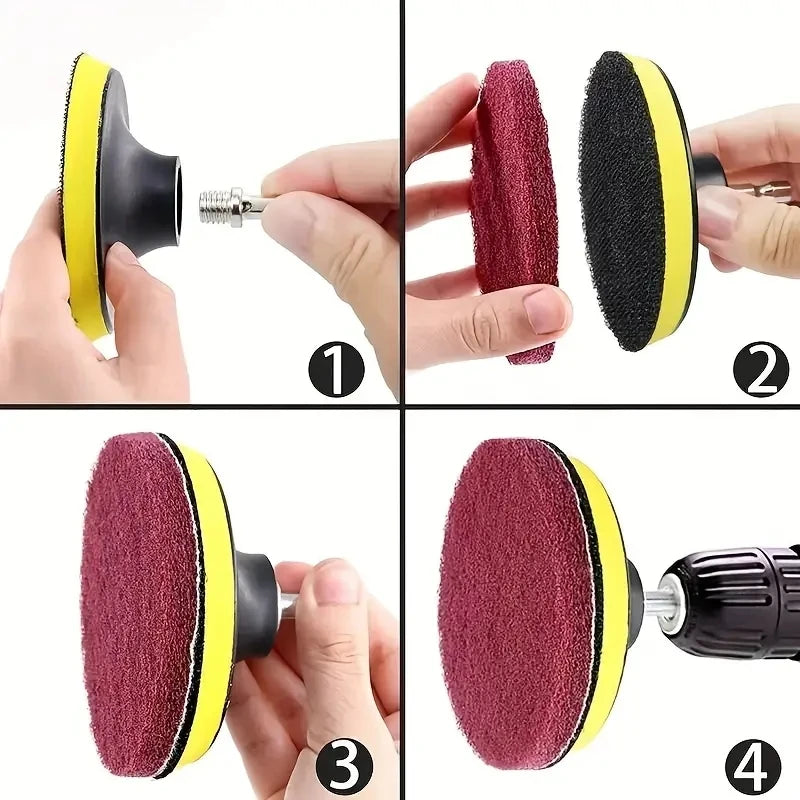 Kit de brosse de forage électrique, brosse de nettoyage électrique, outil pour carrelage de voiture, brosse de salle de bains, salle de bains, cuisine, brosses à récurer en plastique