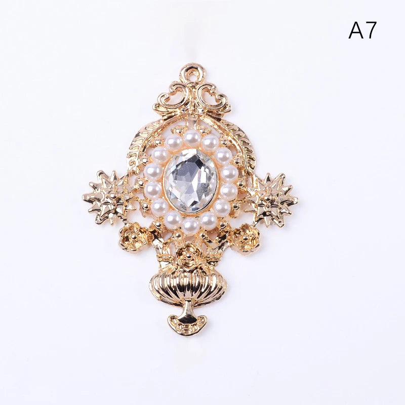 Accessoires de bijoux en alliage de diamant, pendentif de personnalité de mode, accessoires de cheveux de bricolage, matériel de boucles d'oreilles