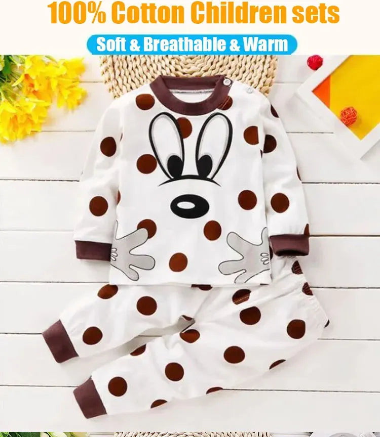 Vêtements pour enfants ensembles pour enfants vêtements pour enfants garçons filles coton dessin animé automne hiver vêtements pantalons vêtements de nuit sous-vêtements