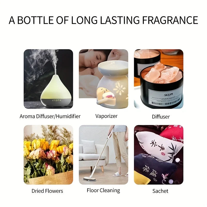12 types d'huiles essentielles biologiques, kit d'huiles essentielles d'aromathérapie pour diffuseur, humidificateurs, aromathérapie, fabrication de bougies (10 ml)