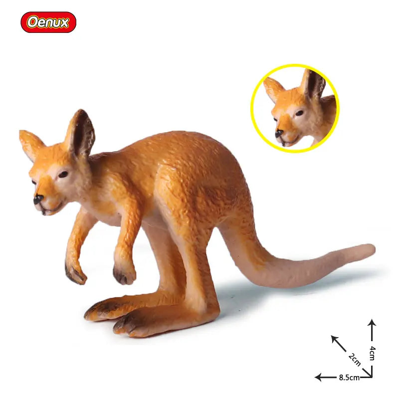 Classic Australian Wild Animals Kangaroos Koala Platypus Tasmanian Devil Echidna Cassowary Model Figurine Toy Child Gift