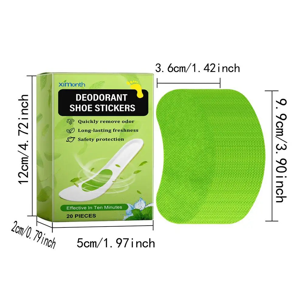 Chaussures déodorant Patch Sneaker odeur pied frais Anti-odeur absorbant la sueur respirant antibactérien stérilisation semelle intérieure Invisible