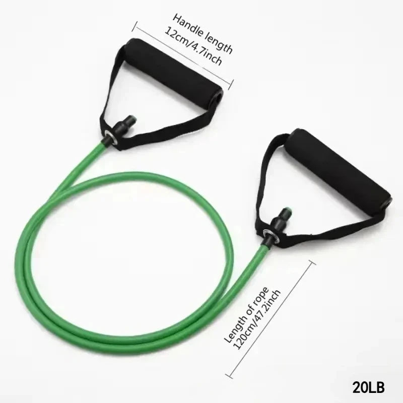 Bandes de résistance avec poignées, bandes d'exercice, bandes d'entraînement avec poignées pour hommes et femmes, équipement de musculation à la maison