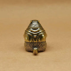Retro brass marmot figurine, brass capybara statue, cute little animals, desk ornament, home decoration, charming decor