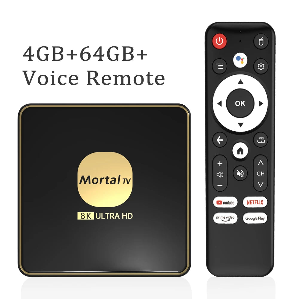 Boîtier Smart TV android 13, wi-fi 6, lecteur multimédia en Streaming 4K HDR10, Rockchip3528, 4 go 64 go, grande mémoire, Bluetooth, Chromecast TV Box T3